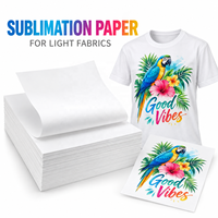 Papier de transfert thermique écologique à surface brillante pour impression numérique par sublimation, 100 feuilles A4 compatibles