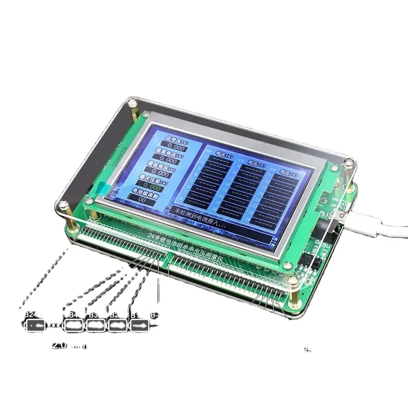1 एस ~ 24S लिथियम बैटरी पैक एकल सेल वोल्टेज परीक्षक मापने पहचान स्ट्रिंग संख्या 3.2V 2.2V 3.7V Lifepo4 ली आयन LTO
