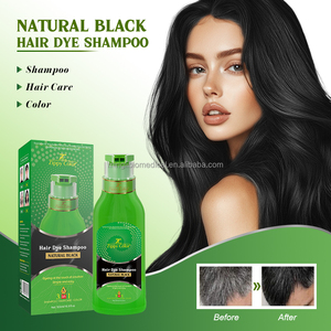 Champú de Coloración Permanente para el Cabello con Extractos de Plantas Naturales y Aceite de Argán, 500 ml, <span class=keywords><strong>Sin</strong></span> Amoníaco, No Deja Manchas en la Piel, Color Duradero - Product Image 1