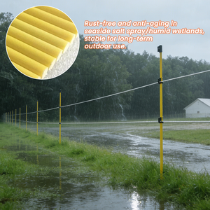 Postes de Cerca Eléctrica Solar para Animales, Poste de Fibra de Vidrio, Poste de Cerca para Granja de Cabras, Paneles de Cerca de Fibra de Vidrio, Cercas de Tubos de Fibra de Vidrio - Product Image 4
