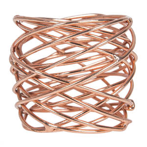 Anneau de serviette en fil métallique noir pour mariage et fêtes, anneau de serviette à la mode antique fabricant et revendeurs - Product Image 5