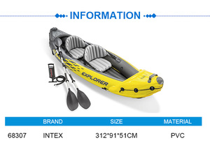 <span class=keywords><strong>Intex</strong></span> 68307 Barcos, Bote de Remo K2, <span class=keywords><strong>Kayak</strong></span> <span class=keywords><strong>Inflable</strong></span> para 2 Personas, <span class=keywords><strong>Kayak</strong></span> <span class=keywords><strong>Inflable</strong></span> con Pedales - Product Image 2