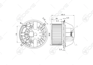 OE #64116933664 64119227671 64119144201 vente chaude 12v voiture RHD ventilateur moteur Assy pour <span class=keywords><strong>BMW</strong></span> série 1 3 série X1 X3 Z4 pièces - Product Image 4
