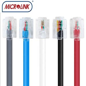 <span class=keywords><strong>Cable</strong></span> <span class=keywords><strong>Plano</strong></span> Telefónico MICROLINK 6p4c 6p2c de 4 <span class=keywords><strong>Hilos</strong></span> RJ14/UART, <span class=keywords><strong>Cable</strong></span> UTP CAT3 - Product Image 2