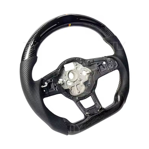 Volant de voiture en fibre de carbone pour Volkswagen <span class=keywords><strong>GOLF</strong></span> POLO MK6 et MK7 Volant LED Affichage Intérieur de voiture Mise à niveau - Product Image 3