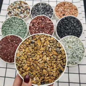 Factory Price Little Resin Bond Gravel Terrazzo Stone Chips Pebble Stones Used For Garden Landscaping And Road Paving