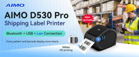 Impresora de Etiquetas Térmicas AIMO D530 PRO OEM ODM, Pantalla Alta de 300DPI, Bluetooth, Impresora de Etiquetas Térmicas para Códigos de Barras