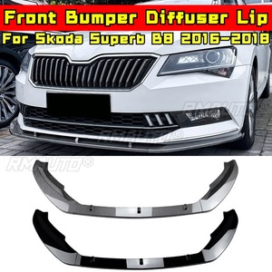 Kit carrosserie pour Skoda Superb B8 2016-2018 : séparateur de pare-chocs avant, diffuseur de pare-chocs avant, lèvre de spoiler, protection, accessoires auto - Product Image 1