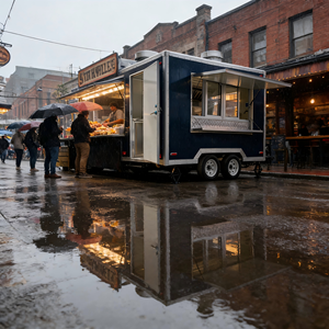 Food Truck Trailer con Bagno Completamente Attrezzato, Rimorchio per Catering Stradale, Furgone per Fast Food, Hamburger, Pollo Arrosto, BBQ in Vendita negli USA - Product Image 3