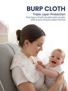 ชุดของขวัญสำหรับเด็กแรกเกิดผ้ามุลมุลคอตตอนลายยูนิคอร์น เนื้อผ้านุ่ม ระบายอากาศได้ดี ของใช้จำเป็นสำหรับเด็กอ่อน เหมาะสำหรับงานเลี้ยงฉลองทารกแรกเกิดและการดูแลประจำวัน - Product Image 5