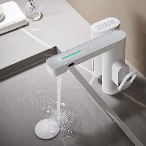 Touchless Thông Minh Phòng Tắm Vòi Nước LED Hiển Thị Kỹ Thuật Số <span class=keywords><strong>Tap</strong></span> Mixer Lỏng Xà Phòng Dispenser Hồng Ngoại Lưu Vực Tự Động Cảm Biến Vòi Nước - Product Image 4