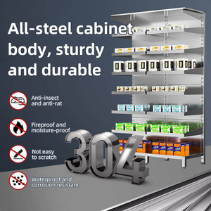 Étagère de <span class=keywords><strong>pharmacie</strong></span> en acier inoxydable Feng Long, <span class=keywords><strong>armoire</strong></span> de rangement pour médicaments d'hôpital, pour <span class=keywords><strong>pharmacie</strong></span> et clinique, directement de l'usine. - Product Image 4