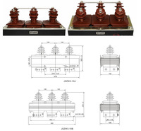 Transformateur combiné immergé dans l'huile 10 kV JSZW3-10 100/5A classe 0.2 CT VT pour extérieur avec réservoir de mesure