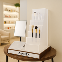 Présentoir de magasin de cosmétiques de luxe APEX Eyeliner acrylique support de brosse de maquillage présentoir de maquillage de Table pour le magasin