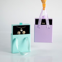 Boîte à bijoux de luxe écologique avec tiroir coulissant en papier pour bijoux, emballage cadeau écologique, logo personnalisé, pendentif, bague, collier