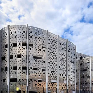 Decoración de edificio comercial de moda Revestimiento de aluminio Revestimiento de metal de pared exterior
