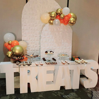 Décoration de mariage et d'anniversaire, lettrage extérieur personnalisé avec logo, lettres et chiffres en mousse EVA 3D