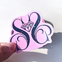 Impression résistante aux UV Vinyle blanc durable Pvc Autocollants découpés étanches Autocollants personnalisés avec logo