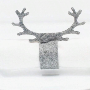 Großhandel Weihnachten Servietten ringe mit Filz Design Tisch dekoration für Weihnachts geschenke - Product Image 2