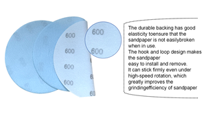 圆形紫色砂光盘150毫米钩环Velcro背衬，用于安全保持和无振动操作 - Product Image 5
