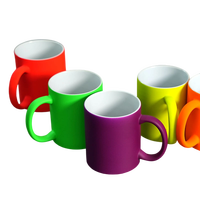 Nouvelle conception de tasses changeantes de couleur, tasse à sublimation fluorescente, tasse à café en céramique changeante de couleur personnalisée pour cadeau