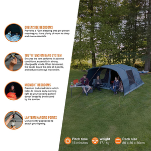 Carpa Familiar Espaciosa y Fácil de Instalar para 5 Personas |   <span class=keywords><strong>Sierra</strong></span> 500 con Gran Espacio de Almacenamiento - Product Image 3