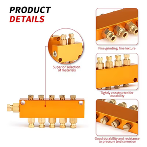 אביזרי צנרת נחושת בהתאמה אישית למפעלים, שסתום מפצל מתכוונן, מפיץ שמן, בעל תקן ISO 9001, תקן DIN, עמיד בפני קורוזיה - Product Image 4