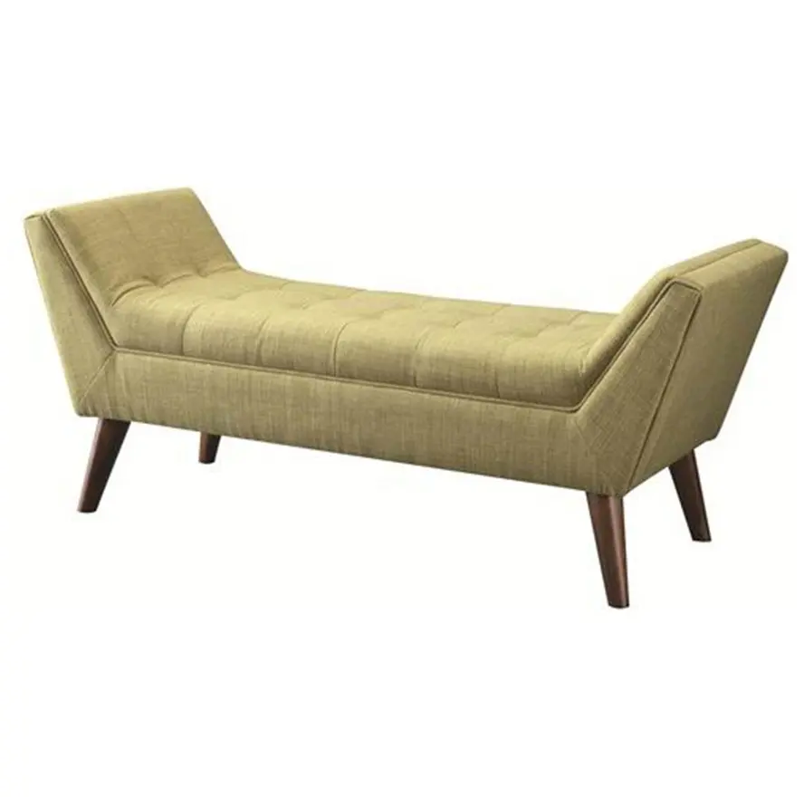 Klassieke Linnen Stof 2 Zits Moderne bench & ottoman Sofa