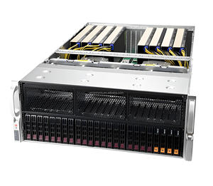 Serveur GPU pour centre de données d'apprentissage profond IA, simulation de dynamique moléculaire HPC AS-4124GS-TNR, rack 4U, 8 To DDR4 ECC, réseau 10 GbE - Product Image 1