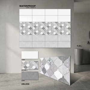 Azulejos de Porcelana Esmaltada Digitalmente de 300x600 mm, Diseño Cúbico Brillante, 12x24, 30x60 cm, para Paredes Interiores/Exteriores de Baños - Product Image 4