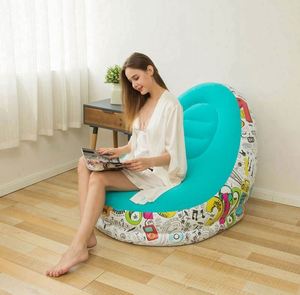 Sofá Inflable Minimalista de PVC para Dormitorio, Asiento Individual para Dormitorio, Silla Cómoda para Balcón, Sillón Plegable Portátil - Product Image 6