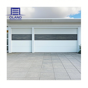 ประตูโรงรถกระจกอลูมิเนียมดีไซน์ทันสมัยขายดี พร้อมระบบอัตโนมัติ แผงแซนวิชกระจกนิรภัย สำหรับบ้านวิลล่า - Product Image 6