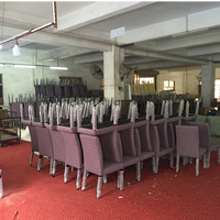 China Manufacturer Supply Cheap Aluminium Alloy Chair Brown Dining Chair
