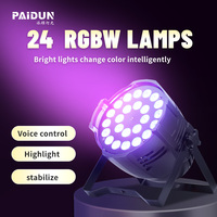 Projecteurs LED Zoom 4-en-1 RGBW 24*3W intelligents, contrôle DMX512, indice de protection IP33, en aluminium moulé sous pression, pour événements, clubs, concerts, DJ, discothèques, éclairage de scène