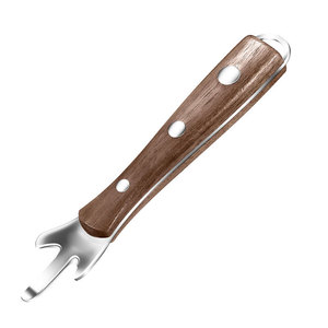 304 Stainless Steel Intestinal Cleaner Walnut Wood Handle Multifunctional <b>Poultry</b> Shrimp Deveiner <b>Meat</b> Processing Tool - Product Image 5