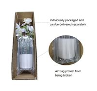 Realistische Künstliche Orchideen-Blumen Set mit Topf - Weißes PVC/PE-Material Anpassbar für Weihnachts- und Chinesische Neujahrsdekorationen