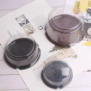 Manufacturers Transparent Cake Containers Rectangular Round Food Packaging Box