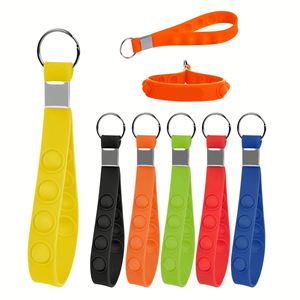 Llavero de moda impreso con mini pop it, juguete antiestrés de burbujas para niños y niñas - Product Image 1
