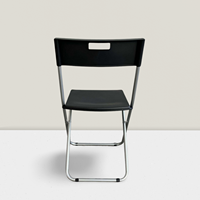 Chaises pliantes robustes en fer personnalisées pour les fêtes de jardin Chaise de mariage en plein air Chaises pliantes durables en métal