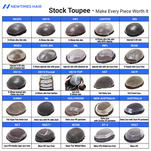 Mái tóc giả chất lượng cao bằng da giả, tóc người thật dành cho nam - Product Image 4