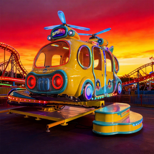 Bus extérieur en acier de qualité supérieure avec cabines de bus adorables et lumières LED colorées pour le divertissement familial - Product Image 1