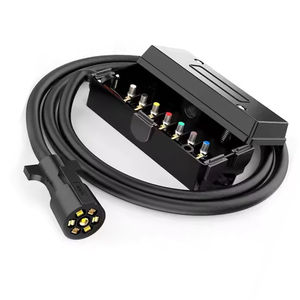 Cable Eléctrico Estándar Americano de 8 Pies y 7 Pines con Caja de Conexiones para Accesorios de Remolque - Product Image 1