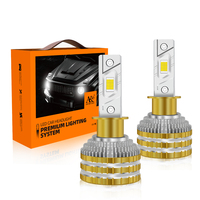 Phares LED AKE V88 H4 9005 9006 H8 H7 9005 9006 pour voiture, phare LED automobile 12V H4b, ampoule LED H4 150 watts