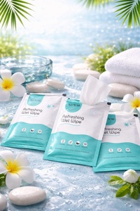 Cleansing Wipes Portable Single Pack Wet Wipes Safe and Natural Cleaning for Household Essential - Product Image 3