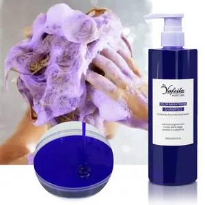 Organic Vegan Moisturizing Color Safe Depositing Purple Shampoo and Conditioner for Silver Blonde Bleached Hair