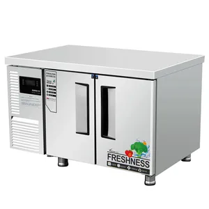 1.5*0.8*0.8(M)Premium E Series 201 Stainless Steel Automatic Defrost Air Cooling Workbench Freezer for Commercial Use