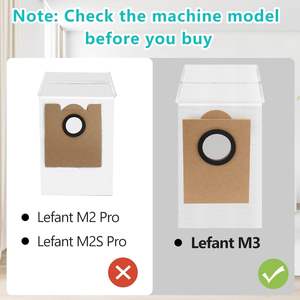 Sacchetto Raccoglipolvere in Fibra Riutilizzabile di Ricambio per <span class=keywords><strong>Robot</strong></span> <span class=keywords><strong>Aspirapolvere</strong></span> <span class=keywords><strong>Lefant</strong></span> M3, Alta Capacità per Uso Domestico - Product Image 5