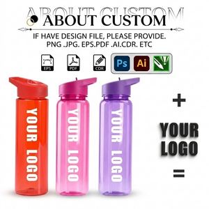 Custom Logo 24oz <b>Plastic</b> Sport Water <b>Bottle</b> with Straw BPA Free Reusable <b>Drinking</b> <b>Bottle</b> Flip Top Lid Gym <b>Bottle</b> for Promotion - Product Image 4