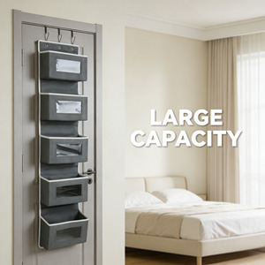 Sac de rangement suspendu à 5 couches pour porte, organisateur de placard pour la maison et la chambre - Product Image 1