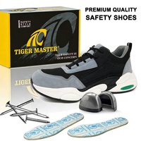 Sepatu Safety Pria Model Rendah OEM untuk Gudang, Gaya Sport, Nyaman, Anti Tusuk, Pelindung Baja di Ujung Jari, Anti Benturan, Sol PU Anti Minyak & Anti Selip